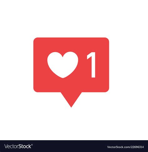 Like Icon For Social Media And Blogging Shape Vector Image