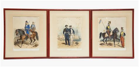 Lot Three Framed Military Prints