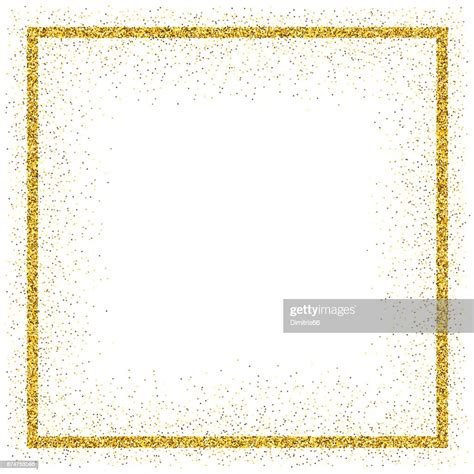 Goldene Vektor Glitzer Rahmen Stock Illustration Getty Images