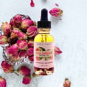 1 Oz Rose Petal Infused Facial Oil Organic Rose Petals Natural Face