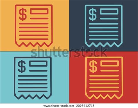 Dollar Paper Logo Template Simple Flat Stock Vector Royalty Free