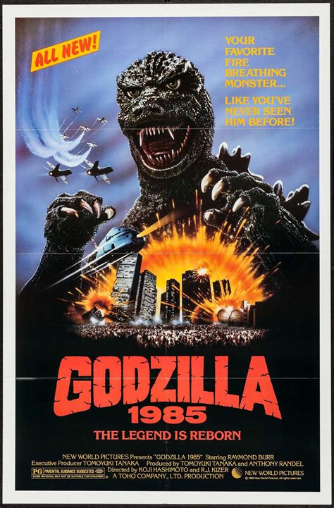 Godzilla 1985 Movie Poster Dangerous Universe