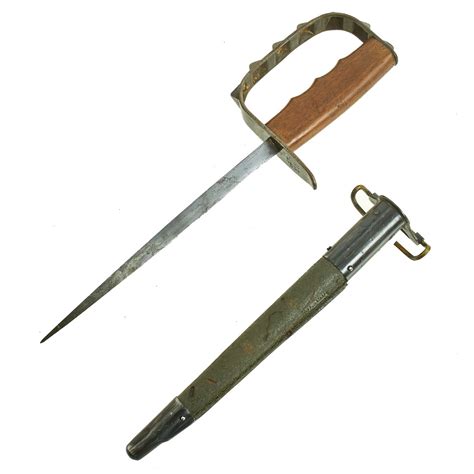 Original Us Wwi M1917 Trench Knife By Lf And C Dated 1917 With Jewe