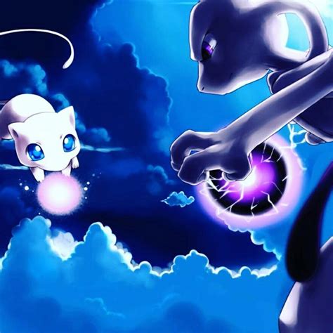 I Just Love This Mew And Mewtwo Picture