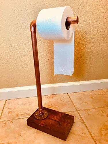 I bought the toilet paper holder and matching hand towel holder and they're perfect! Amazon.com: Industrial Copper Toilet Paper Stand Holder ...