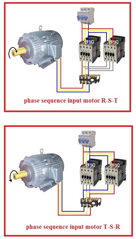 The below wiring diagram shows how we would assemble a complete motor starter with a startstop button for a single phase motor utilizing a 3 pole contactor. Forward Reverse Three Phase Motor Wiring Diagram | Elec Eng World