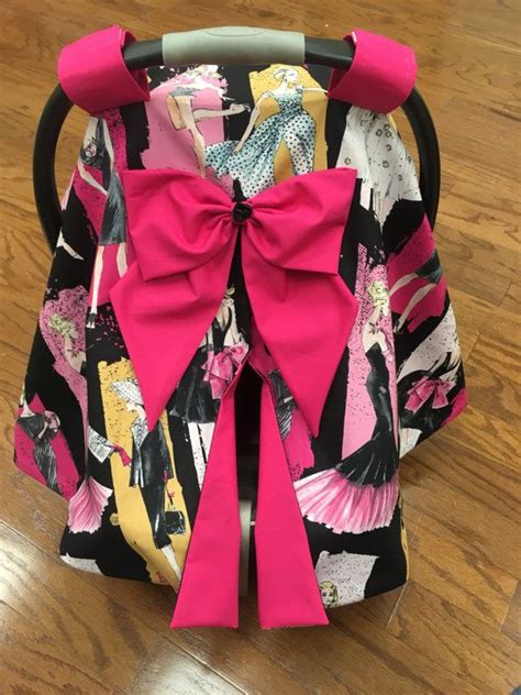 I love these canopies, they are so logical, this is the first child that i have used one and fell in love with them. Barbie Hot Pink Car Seat Canopy | Etsy | Pink car seat ...