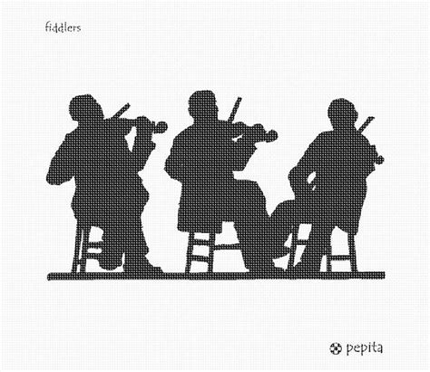 Needlepoint Canvas Fiddlers