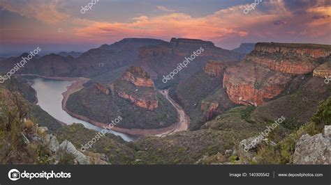 Blyde River Canyon In South Africa At Sunset — Stock Photo © Sara