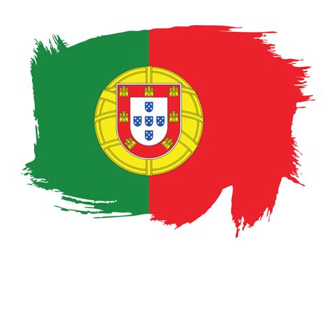 Painted Flag Of Portugal Openclipart