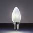 C7 Cool White Glass FlexFilament LED Vintage Christmas Light Bulbs