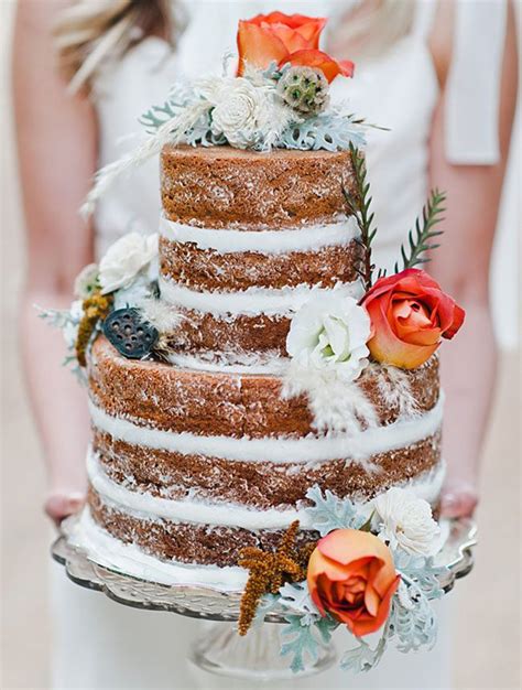 Naked Wedding Cakes Rustic Beautiful Creative Or Unique