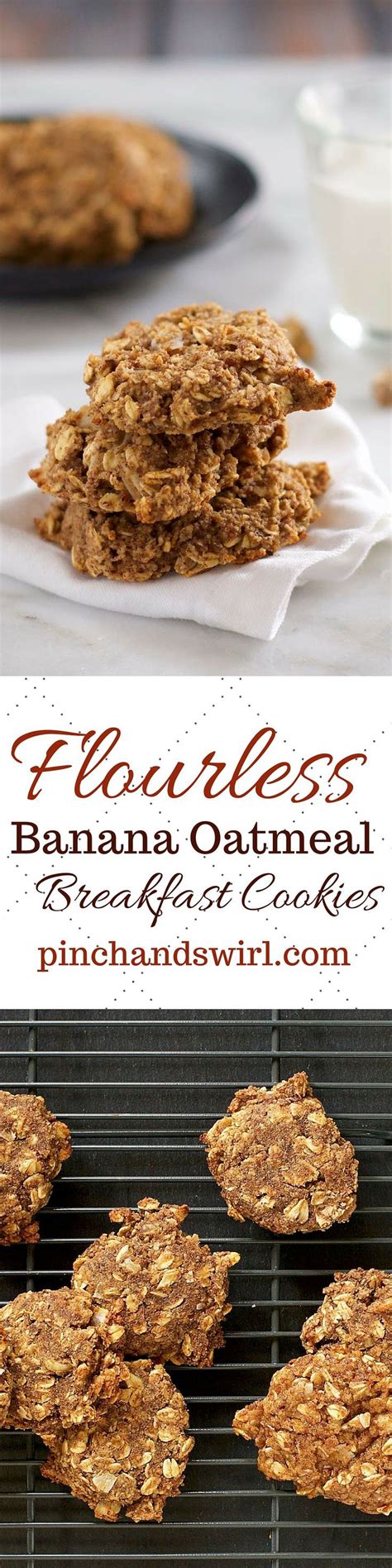 Jazz up a classic biscuit recipe by adding oats. These Flourless Oatmeal Banana Breakfast Cookies breakfast ...