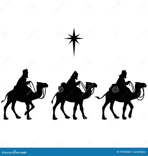 Three Wise Men Stock Vector Illustration Of Riding Three 77610560