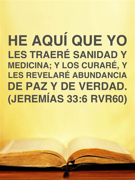 Promesas Para El Que Cree Biblia He Aquí Que Yo Les Traeré Sanidad Y