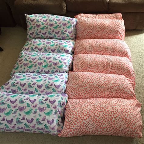 I Made These Pillow Beds For My Granddaughters To Use When They Spend