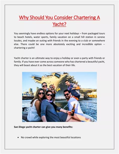 Ppt Why Should You Consider Chartering A Yacht Powerpoint