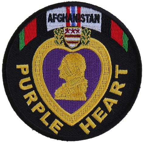 Afghanistan Purple Heart Patch Us Military Veteran Patches By Ivamis