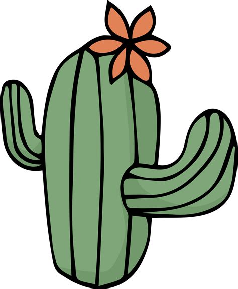 Free Cactus Cartoon Doodle 10791915 Png With Transparent Background