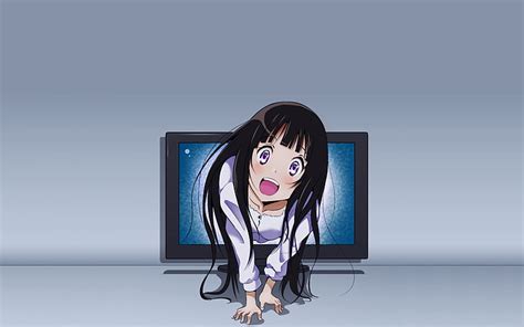 Hd Wallpaper Anime Anime Girls Chitanda Eru Hyouka Purple Eyes Indoors Wallpaper Flare