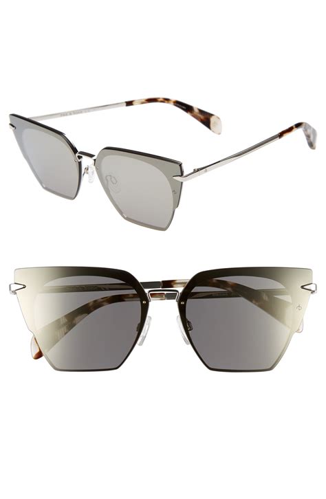 64mm Oversize Mirrored Cat Eye Sunglasses Nordstrom Cat Eye Sunglasses Sunglasses Rag And Bone