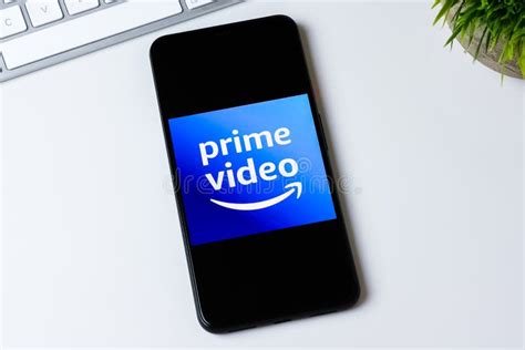 Amazon Prime Video App Logo On A Smartphone Screen Editorial Image