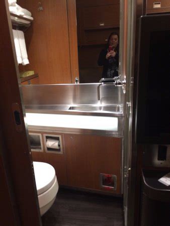 The smallest of the sleeper options, offering the privacy of a cabin with a seat during the day, converting to a cosy bed. Via Rail peek at Prestige Class Cabin Bath - Picture of ...