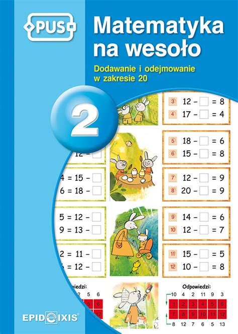 Wszystkie matury próbne z matematyki. Matematyka na wesoło 2. Dodawanie i odejmowanie w zakresie 20 - PUS