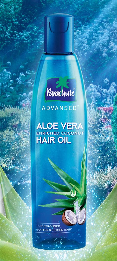 How is aloe vera beneficial for hair? Parachute Aloe Vera Hair Oil on Behance