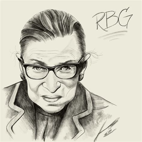I think that most girls who grew up when i did were very fond of the nancy drew series. Ruth Bader Ginsburg (RBG!) Drawing | Jon Lion Fine Art