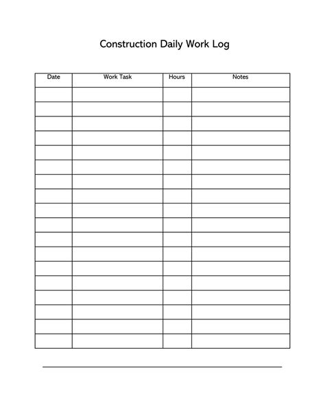 30 Free Daily Activity Log Templates Excel Word Pdf