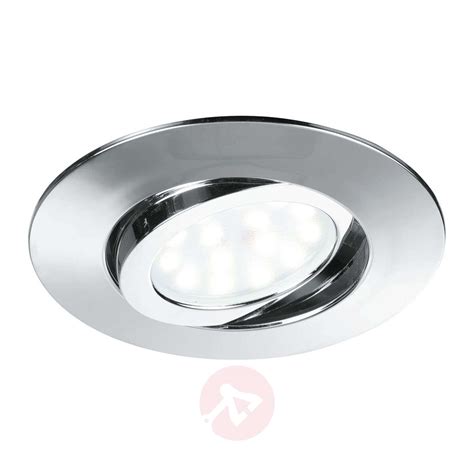 Ceiling and wall spotlights, kitchen spotlight bars, led spots. LED recessed ceiling spotlight Zenit chrome | Lights.co.uk