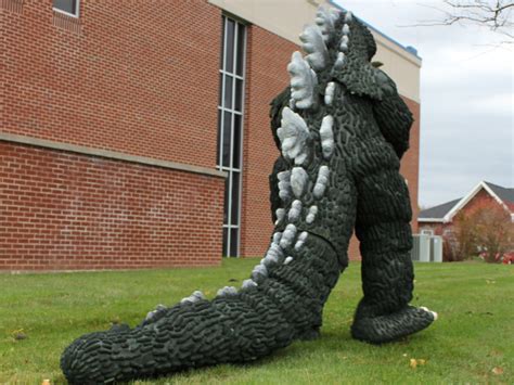 Completed Costume Becoming Godzilla