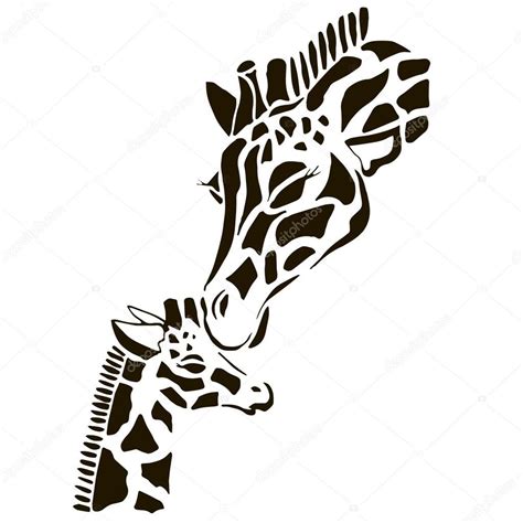 Printable Giraffe Pattern Stencil