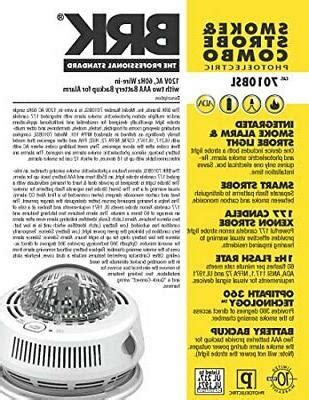 Brk 4120b brk 4120sb brk 86rac first alert. BRK 7010BSL Photoelectric Smoke Alarm With Integrated Strobe