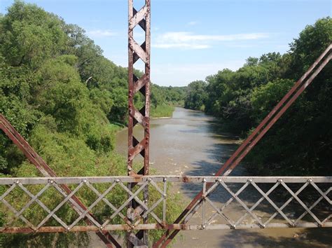 Explore Kansas Walnut River Wrought Iron Truss Bridge