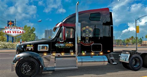 Guns N Roses Freightliner Coronado Skin Ats Mod American Truck