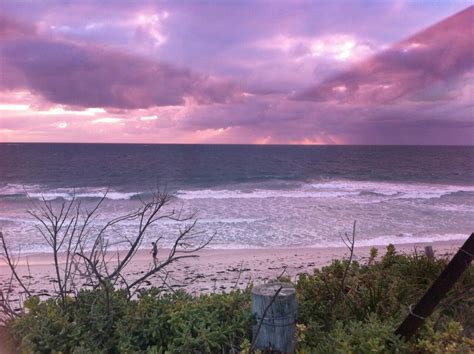 Purple Sunset Over The Ocean Purple Sunset Sunset Sky Sky