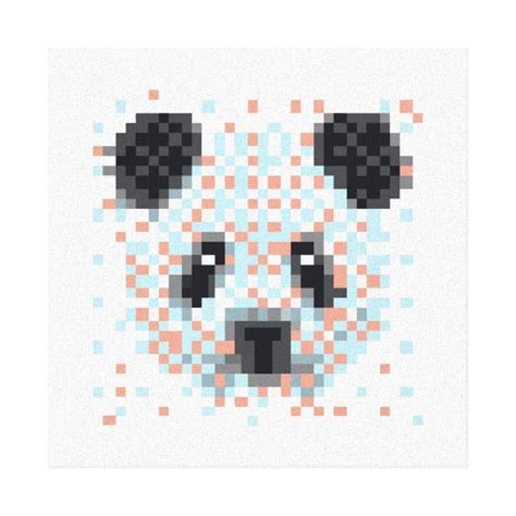 Panda Pixel Art Animal