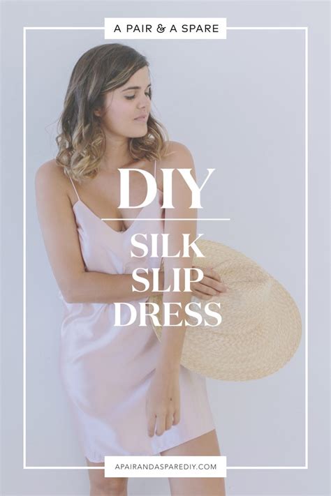 Slip dress featuring adjustable shoulder straps, plunging diy clothes clothing patterns slip dress belted wrap dress easy diy clothes long sleeve tee. DIY Silk Slip Dress | A Pair & A Spare