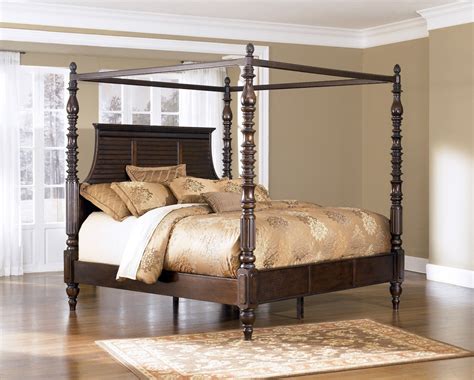 Maybe you would like to learn more about one of these? Ashley Furniture Key Town Poster Bed - B668 - Canopy Beds ...