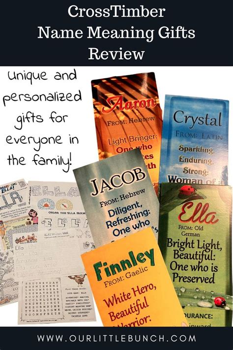 CrossTimber Name Meaning Gifts - Homeschool Review - Our Little Bunch ...