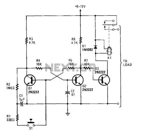 Push On Push Off Electronic Switch Under Switching Circuits 12157