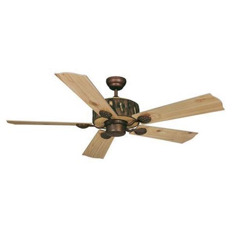 These rustic style ceiling fans coordinate with your cabin style interior or add an instant rustic feeling to any home. Log Cabin Ceiling Fan