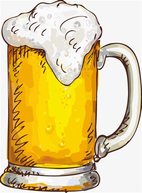 A Cup Of Beer PNG And Clipart Beer Drawing Beer Painting Beer Clipart