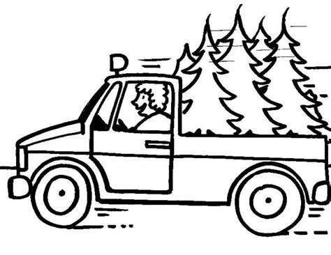 Kleuren.nu rijdende pickup kleurplaten