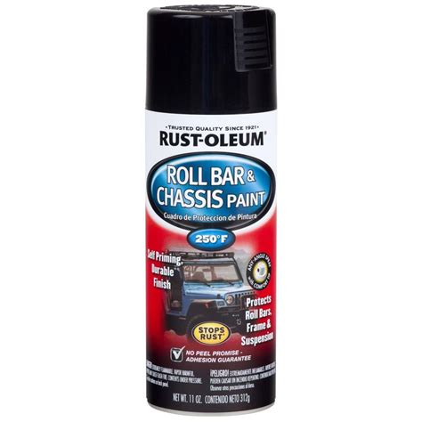 Rust Oleum Automotive 11 Oz Gloss Black Roll Bar And Chassis Spray Paint