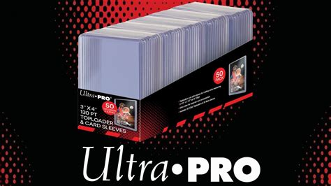 50 Ultra Pro Trading Card Toploaders And Sleeves Combo Pack For Trading