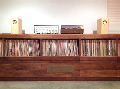 Our dovetail vinyl storage cabinets utilize a file drawer approach to store lps and allow you to easily flip through an entire record collection while enjoying a visual display of. CUSTOM RECORD / STEREO CABINET on Behance
