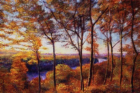 Missouri River In Fall Painting By David Lloyd Glover Fine Art America
